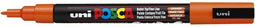 Verfstift Posca PC3M F donkeroranje | 6 stuks