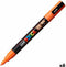 Verfstift Posca PC3M F donkeroranje | 6 stuks