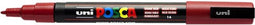 Verfstift Posca PC3M F donkerrood | 6 stuks