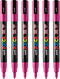 Verfstift Posca PC3M F fuchsia | 6 stuks