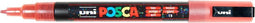 Verfstift posca pc3m f glitter rood