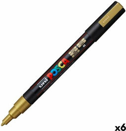 Verfstift Posca PC3M F goud | 6 stuks