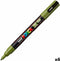 Verfstift Posca PC3M F kaki | 6 stuks
