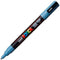 Verfstift Posca PC3M F leisteengrijs | 6 stuks