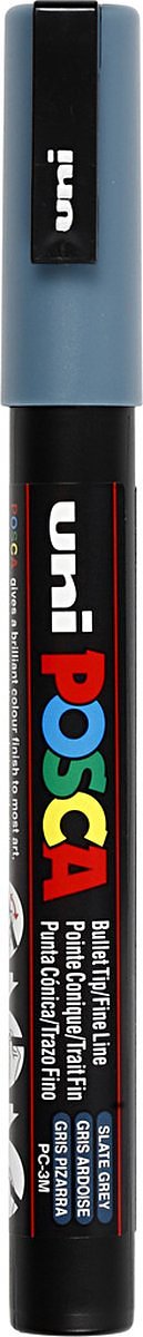 Verfstift Posca PC3M F leisteengrijs