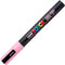 Verfstift Posca PC3M F lichtroze | 6 stuks