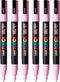 Verfstift Posca PC3M F lichtroze | 6 stuks