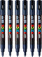 Verfstift Posca PC3M F marineblauw | 6 stuks
