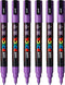 Verfstift Posca PC3M F paars | 6 stuks
