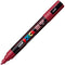 Verfstift Posca PC3M F wijnrood | 6 stuks