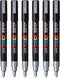 Verfstift Posca PC3M F zilver | 6 stuks