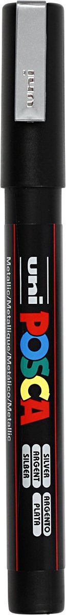 Verfstift Posca PC3M F zilver
