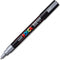 Verfstift Posca PC3M F zilver