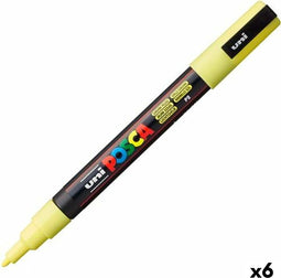 Verfstift Posca PC3M F zonnegeel | 6 stuks