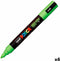 Verfstift Posca PC5M M appelgroen - 6 stuks