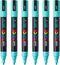 Verfstift Posca PC5M M aquagroen | 6 stuks