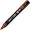 Verfstift Posca PC5M M bruin | 6 stuks