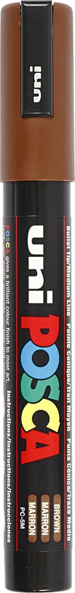 Verfstift Posca PC5M M bruin