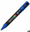 Verfstift Posca PC5M M donkerblauw | 6 stuks