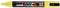 Verfstift Posca PC5M M geel | 6 stuks