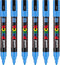 Verfstift Posca PC5M M hemelsblauw | 6 stuks