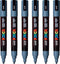 Verfstift Posca PC5M M leisteengrijs | 6 stuks