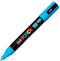 Verfstift Posca PC5M M lichtblauw | 6 stuks