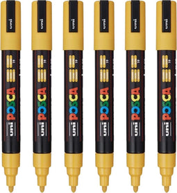 Verfstift posca pc5m m oker | 6 stuks