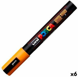 Verfstift Posca PC5M M oranje | 6 stuks