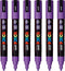 Verfstift posca pc5m m paars | 6 stuks