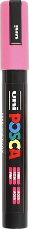 Verfstift posca pc5m m roze