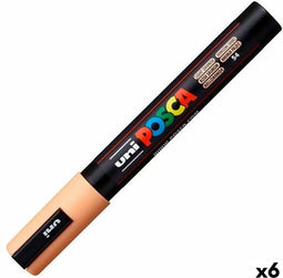 Verfstift posca pc5m m zalmroze | 6 stuks