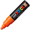Verfstift posca pc7m b donkeroranje | 6 stuks