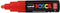 Verfstift posca pc7m b rood | 6 stuks