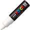 Verfstift Posca PC7M wit | 6 stuks