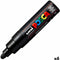 Verfstift Posca PC7M zwart - 6 stuks