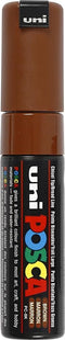 Verfstift posca pc8k b schuin bruin