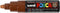 Verfstift posca pc8k b schuin bruin