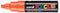 Verfstift posca pc8k b schuin donker oranje