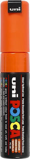 Verfstift posca pc8k b schuin donker oranje