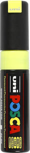 Verfstift posca pc8k b schuin fluor geel