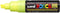 Verfstift posca pc8k b schuin fluor geel