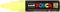 Verfstift posca pc8k b schuin fluor geel