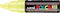 Verfstift posca pc8k b schuin fluor geel