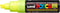 Verfstift posca pc8k b schuin fluor geel