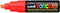 Verfstift posca pc8k b schuin fluor oranje
