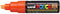 Verfstift posca pc8k b schuin fluor oranje