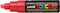 Verfstift posca pc8k b schuin fluor rood