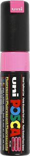 Verfstift posca pc8k b schuin fluor roze