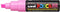 Verfstift posca pc8k b schuin fluor roze